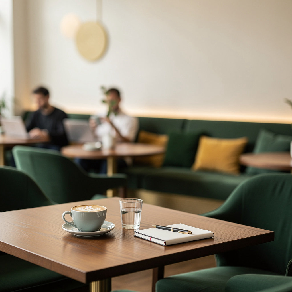 ROQ COFFE جدة - أجواء المقهى الدافئة والمريحة مع جلسات أنيقة وديكور عصري